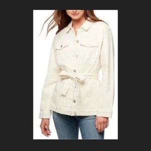 Moonstone Santuary Jesse Cream Tied Denim Jacket.  NWT.  Women's XL